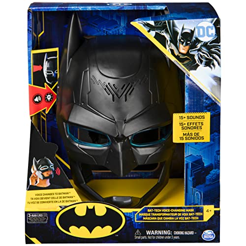 DC Comics Batman Bat-Tech Voice-Changing Mask with Over 15 Sounds, for Kids Aged 4 and up