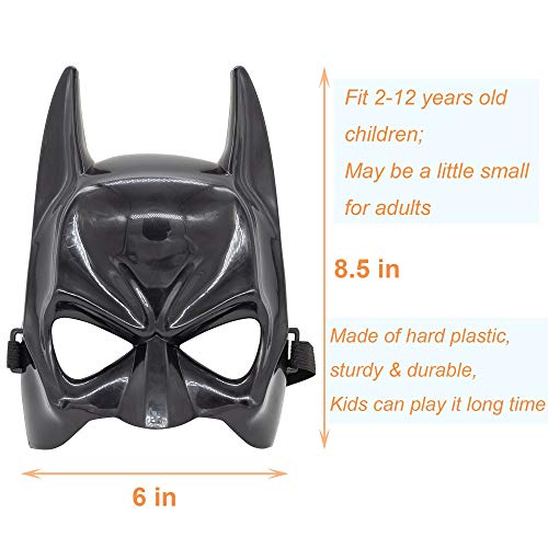 A9TEN Batman Mask for Kids, 3-12 Children Superhero Costume for Halloween Birthday Toy