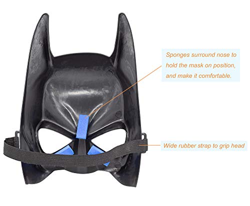 A9TEN Batman Mask for Kids, 3-12 Children Superhero Costume for Halloween Birthday Toy
