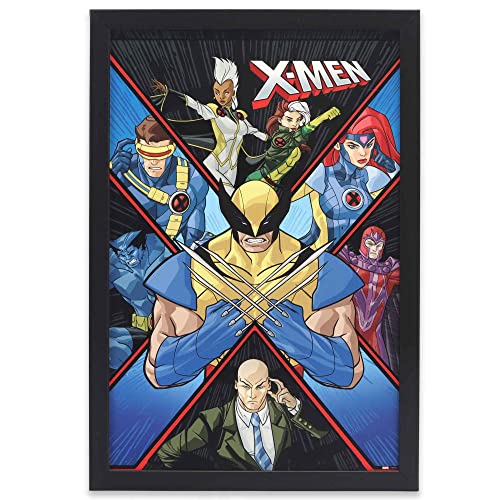 Framed X-Men Wall Art Featuring Iconic Heroes