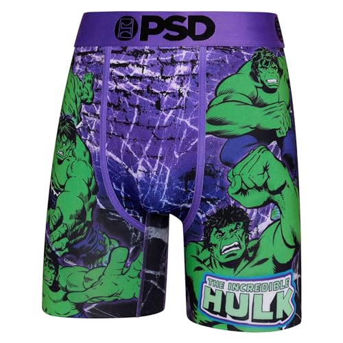 PSD Men's Hulk Boxer Briefs, Multi, S