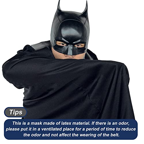 HugOutdoor Halloween Cosplay Man Cool Mask Movie Knight Superhero Costume Accessories Latex Masks Adult Size