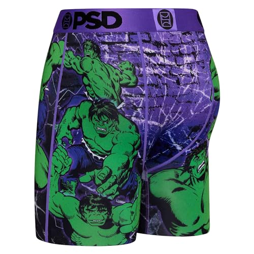 PSD Men's Hulk Boxer Briefs, Multi, S