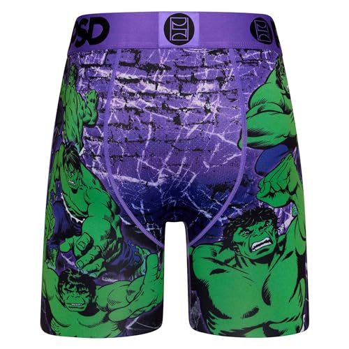 PSD Men's Hulk Boxer Briefs, Multi, S