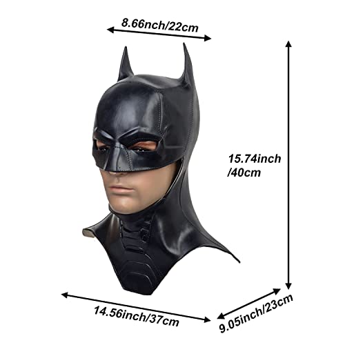 HugOutdoor Halloween Cosplay Man Cool Mask Movie Knight Superhero Costume Accessories Latex Masks Adult Size