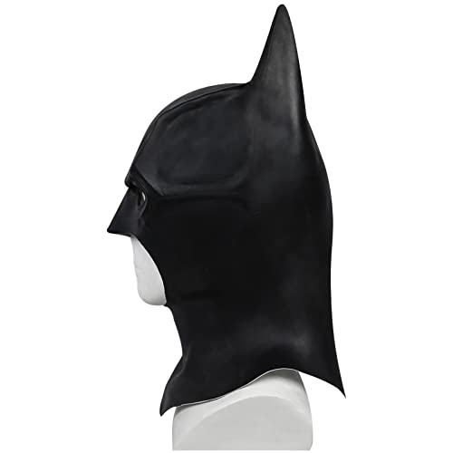 nezababy Adult Bat Mask Cowl Superhero Cosplay Costume Props Bruce Wayne Knight Accessory Halloween Masquerade Toy for Men Women