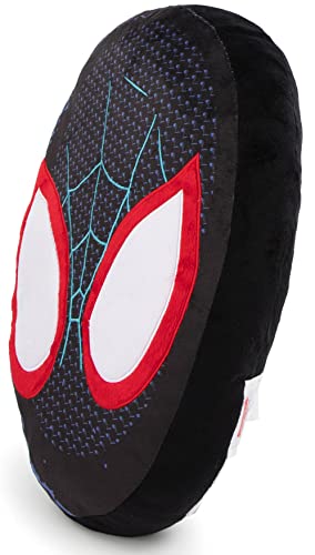 Disney Marvel Spiderman Spider-Verse Shaped Decorative Pillow - Kids Super Soft Throw Plush Pillow - Measures 15 Inches (Official Marvel Product)