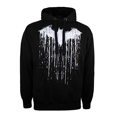 Batman Paint Men's Pullover Hoodie - Small Black