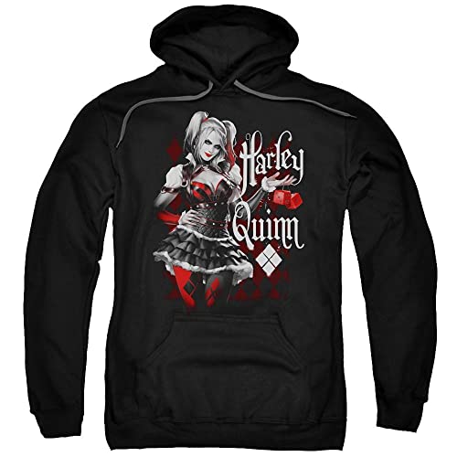 Harley Quinn Dice Adult Hoodie XL Black