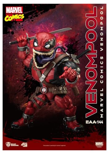 Beast Kingdom Marvel Comics: Venompool EAA-144 Egg Attack Action Figure, Multicolor
