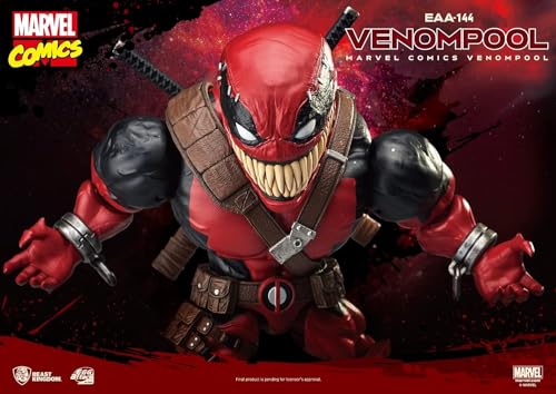 Beast Kingdom Marvel Comics: Venompool EAA-144 Egg Attack Action Figure, Multicolor