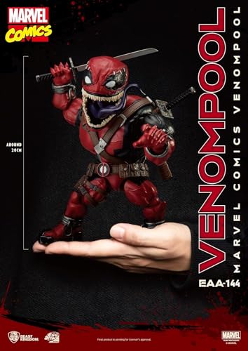Beast Kingdom Marvel Comics: Venompool EAA-144 Egg Attack Action Figure, Multicolor