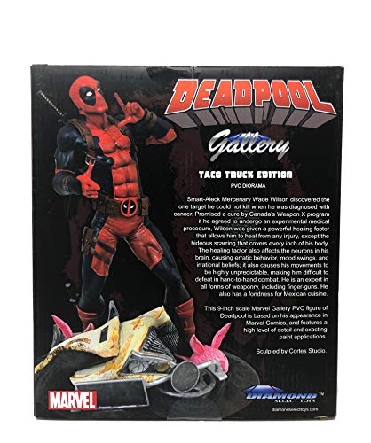 Diamond Select Toys Marvel Gallery: Taco Truck Deadpool PVC Diorama Figure