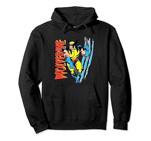 Vintage Claw Slice Wolverine X-Men Graphic Hoodie