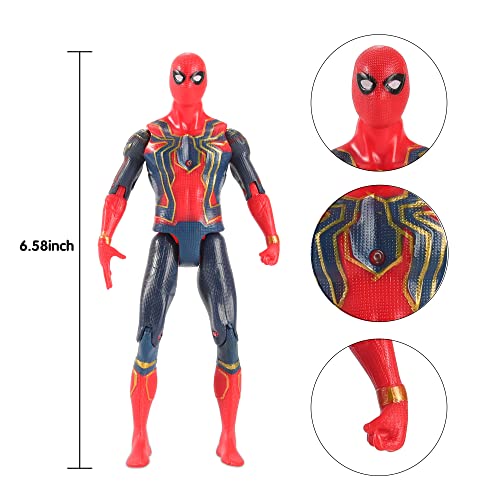 7Pcs Superhero Action Figures Toys, Collectible Figures Gift for Kids and Fans Obsessed with Character Collections