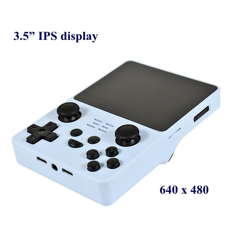 Powkiddy RGB20S Handheld Arcade Game Console, 3.5 Inch Retro Video Game Console with 128G Card & 25000 Games, Open Source Game Player, Gift for Children