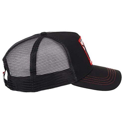 Marvel Deadpool A-Frame Trucker Adjustable Snapback Hat Black/Red