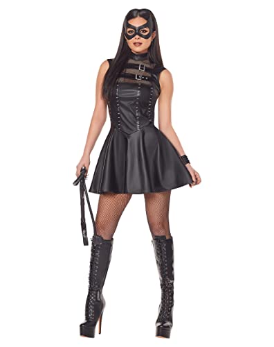 Spirit Halloween DC Villains Adult Catwoman Dress Costume | Officially Licensed | Batman | DC Cosmics | Cosplay | Couples Costumes - L