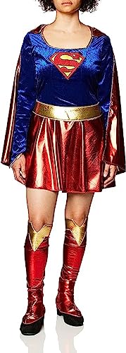 Secret Wishes womens Supergirl Costume Party Supplies, Red/Blue, Small US