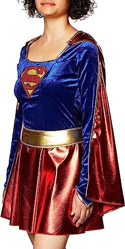 Secret Wishes womens Supergirl Costume Party Supplies, Red/Blue, Small US
