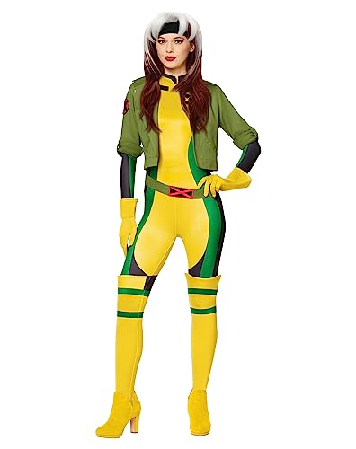 Spirit Halloween X-Men Adult Rogue Costume - L | Officially Licensed | Complete with Accessories