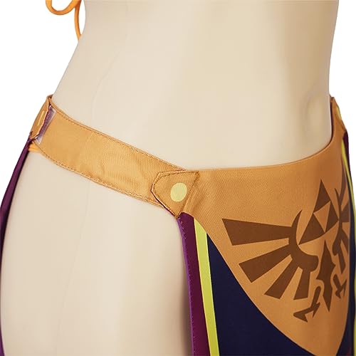 MelangCos Princess Zelda Cosplay Costume Sexy Lingerie Outfit for Women Girls (XXL, Purple)
