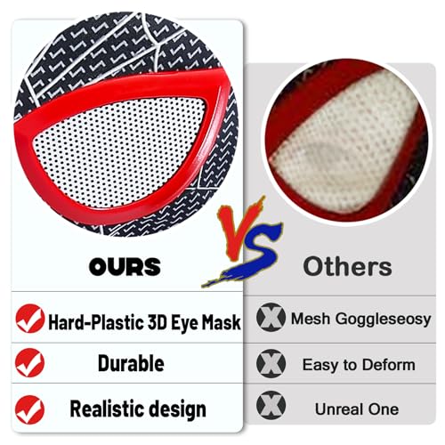 Kids Superhero Costume Halloween Cosplay Super Hero Black Jumpsuits for Boys (Black, Kids-XL (Height: 49-53inch))