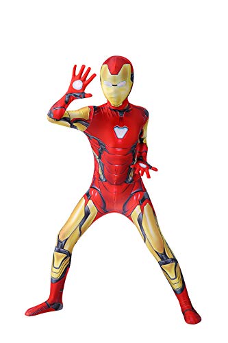 LISUNO Superhero Kids Bodysuit Costumes Halloween Cosplay Costumes (Yellow, Medium)…