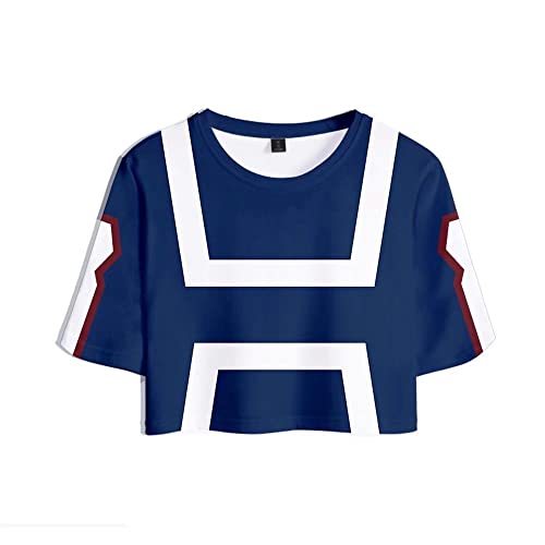 XIAMUSZ Boku No Hero Academia 2 Piece Outfit Shorts Shirt Halloween Cosplay Costume (M, Color 11)