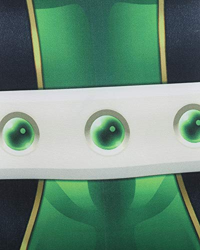 miccostumes Women's Anime Hero Cosplay Costume Battle Suit 3D Printed Bodysuit(Large, Green)