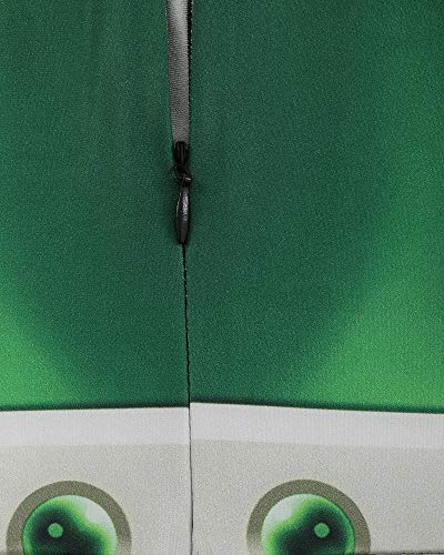 miccostumes Women's Anime Hero Cosplay Costume Battle Suit 3D Printed Bodysuit(Large, Green)