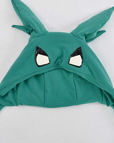 miccostumes Women's Costume Anime Hero Cosplay Fighting Fullset Sportswear with Plush Hat Moving Ears And Leg Covers And Neck accessory (X-Large)