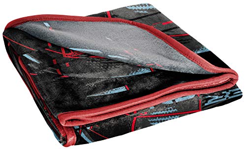 Jay Franco Marvel Miles Morales Gamerverse Be Greater Throw Blanket - Measures 46 x 60 inches, Kids Bedding - Fade Resistant Super Soft Fleece (Official Marvel Product)