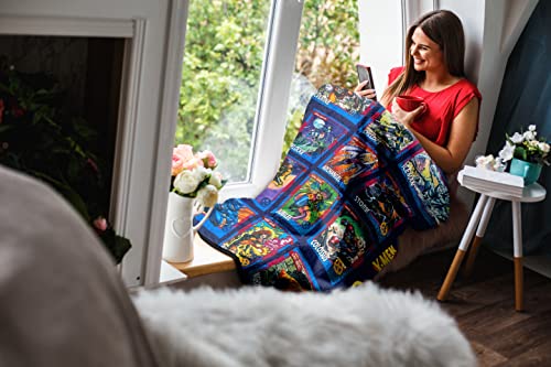 Marvel X-Men Trading Cards Super Heroes by Jim Lee Flannel Fleece Throw Super Soft Lightweight Fleece Blanket 45 x 60 Inches