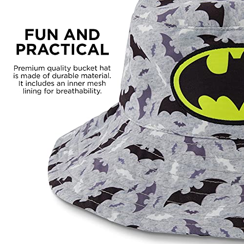 DC Comics Boys Bucket Hat, Batman Toddler Sun Hat for Ages 2-4