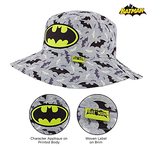DC Comics Boys Bucket Hat, Batman Toddler Sun Hat for Ages 2-4