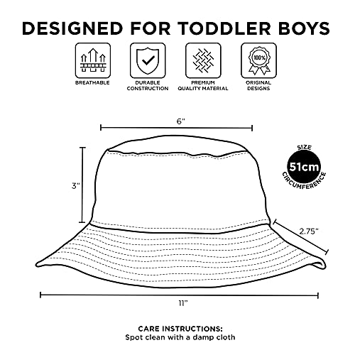 DC Comics Boys Bucket Hat, Batman Toddler Sun Hat for Ages 2-4