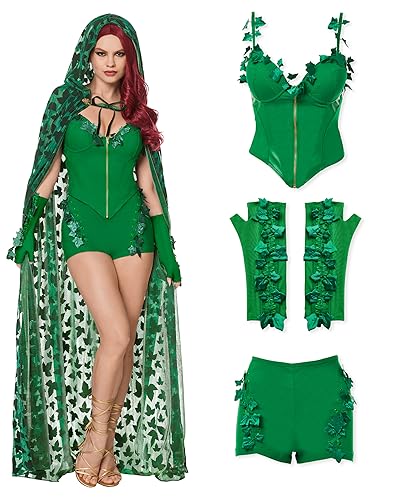 Spirit Halloween DC Villains Adult Poison Ivy Shorts Costume - S | Officially Licensed | DC
