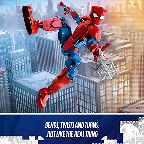 LEGO Marvel Spider-Man 76226 Building Toy - Fully Articulated Action Figure, Superhero Movie Inspired Set with Web Elements, Gift for Grandchildren, Collectible Model for Boys, Girls, and Kids Ages 8+