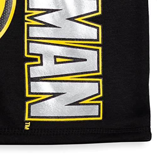DC Comics Justice League Batman Little Boys Fleece Half-Zip Pullover Hoodie 7-8 Black/Grey