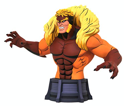 Marvel Animated X-Men Sabretooth Bust, Multicolor