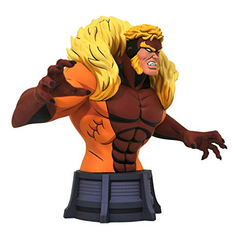 Marvel Animated X-Men Sabretooth Bust, Multicolor
