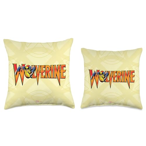 Marvel X-Men Wolverine Retro Throw Pillow, 18x18, Multicolor