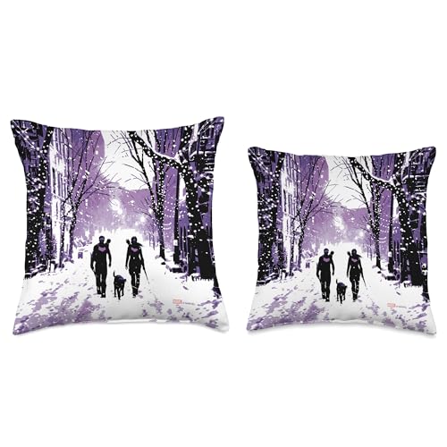Marvel Hawkeye Snowy Landscape Throw Pillow, 18x18, Multicolor