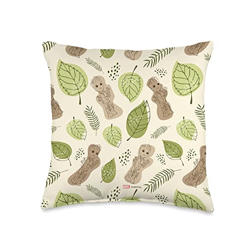 Marvel Studios I Am Groot Leaf Print Throw Pillow, 16x16, Multicolor