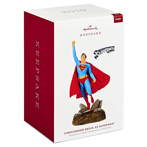 Hallmark Keepsake Christmas 2019 Year Dated DC Comics Christopher Reeve Musical Ornament (Plays Theme from Superman)