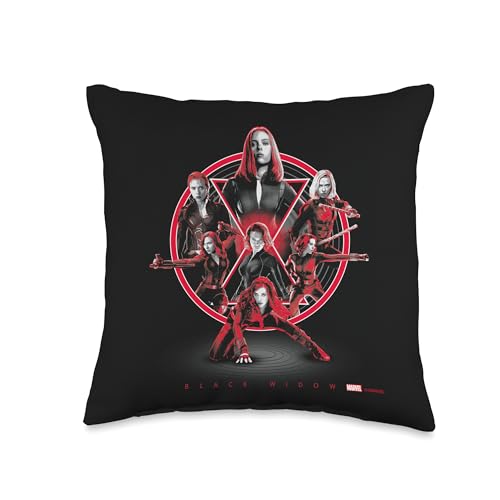 Marvel Black Widow Natasha Romanoff Infinity Saga Throw Pillow, 16x16, Multicolor