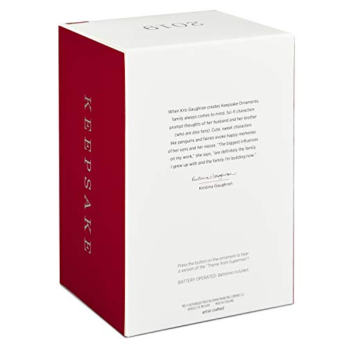 Hallmark Keepsake Christmas 2019 Year Dated DC Comics Christopher Reeve Musical Ornament (Plays Theme from Superman)