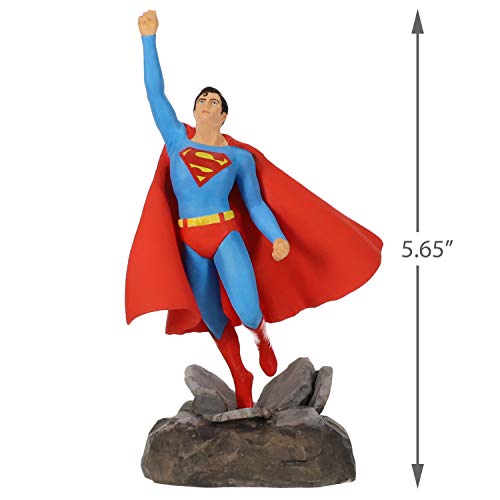 Hallmark Keepsake Christmas 2019 Year Dated DC Comics Christopher Reeve Musical Ornament (Plays Theme from Superman)