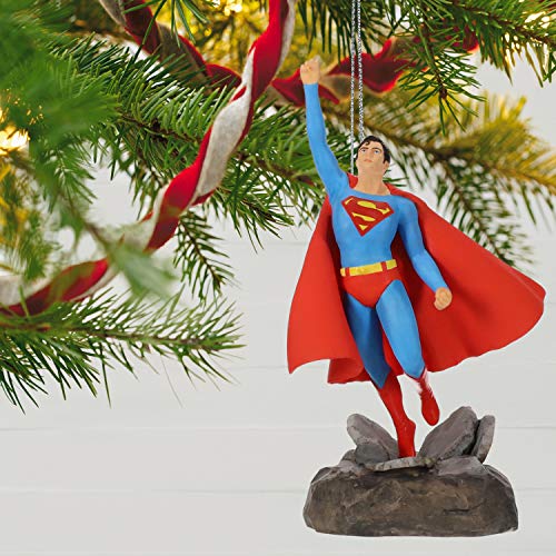 Hallmark Keepsake Christmas 2019 Year Dated DC Comics Christopher Reeve Musical Ornament (Plays Theme from Superman)